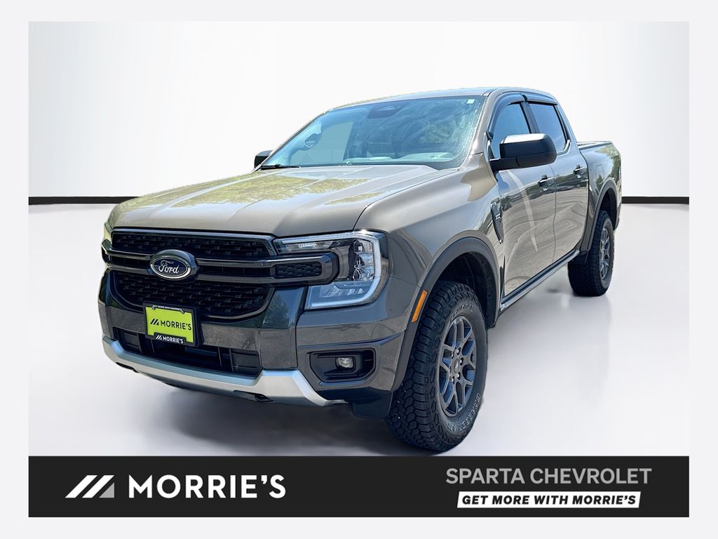 Gray 2025 Ford Ranger Pickup Truck Four-Wheel Drive Automatic