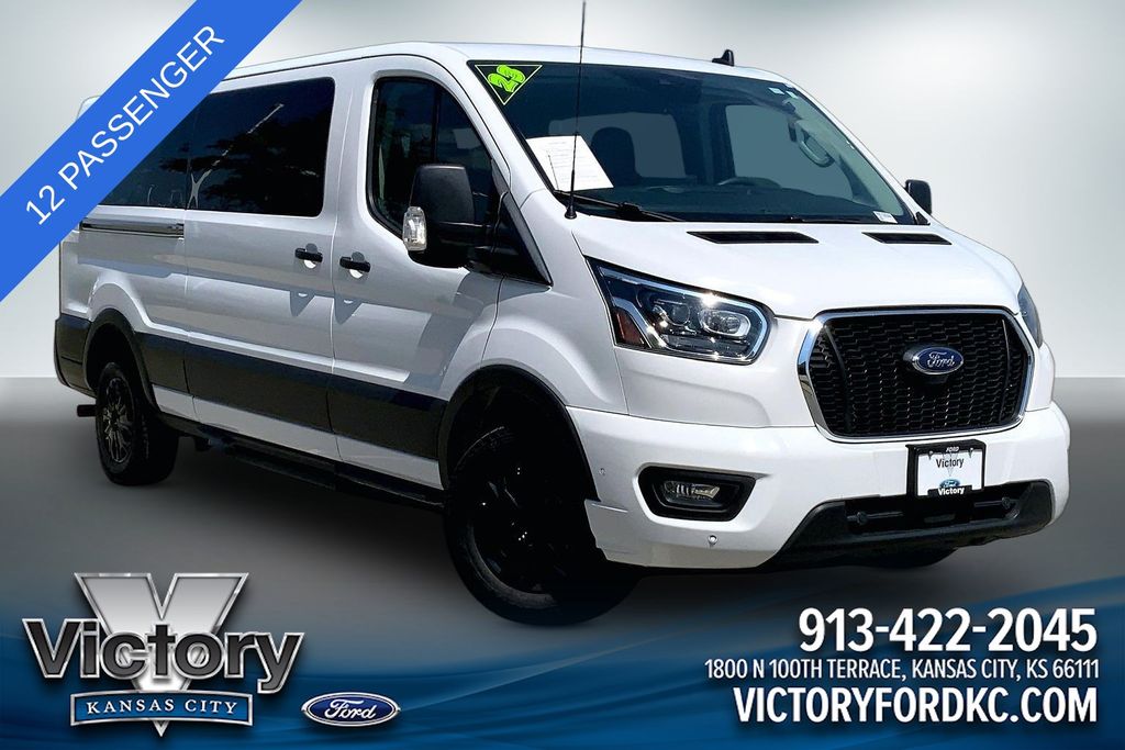 Oxford White 2023 Ford Transit Passenger Van Rear-Wheel Drive 