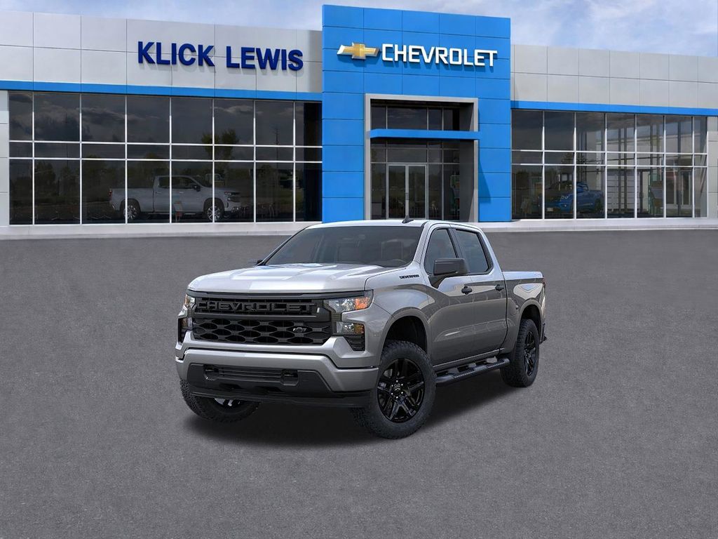2026 Chevrolet Silverado 1500 Custom Gray at Klick Lewis Buick Chevrolet