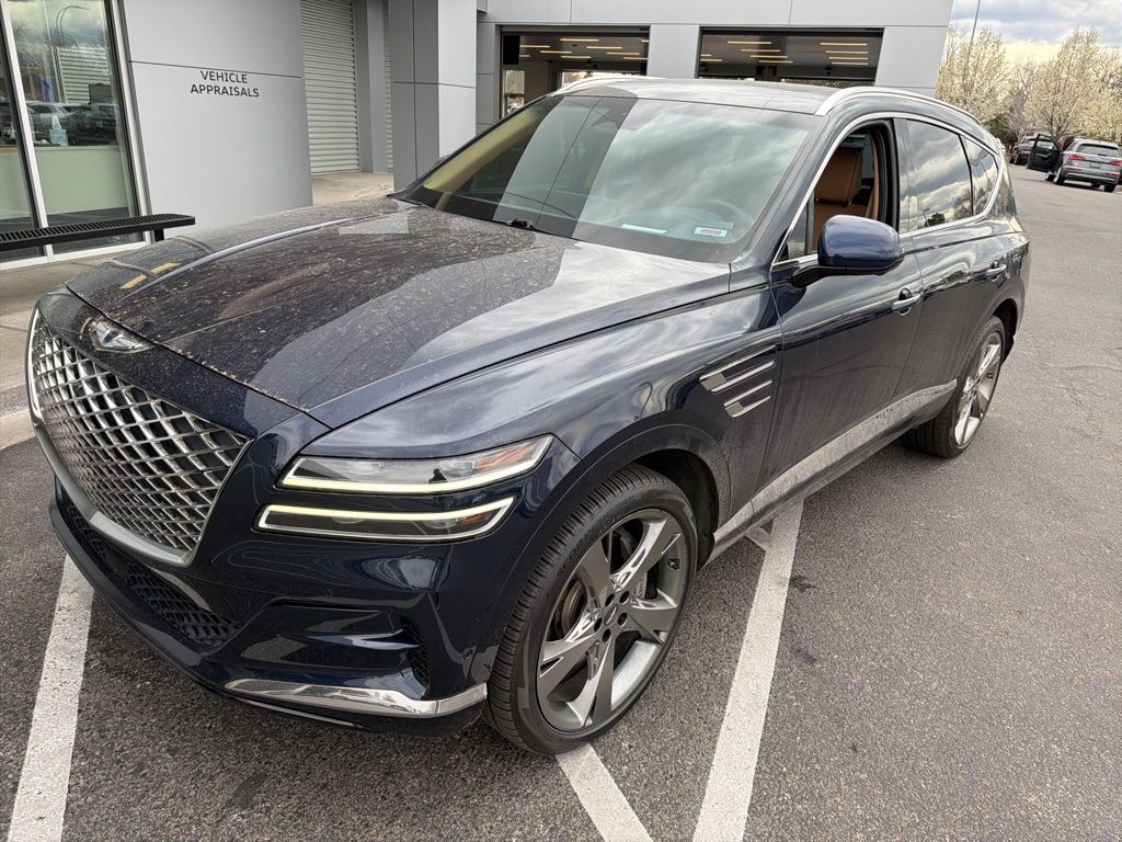 Adriatic Blue 2022 Genesis GV80 2.5T AWD SUV / Crossover All-Wheel Drive 8-Speed Automatic