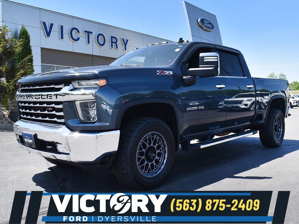 Shadow Gray Metallic 2020 Chevrolet Silverado 3500HD LTZ Crew Cab 4WD Pickup Truck Four-Wheel Drive Automatic