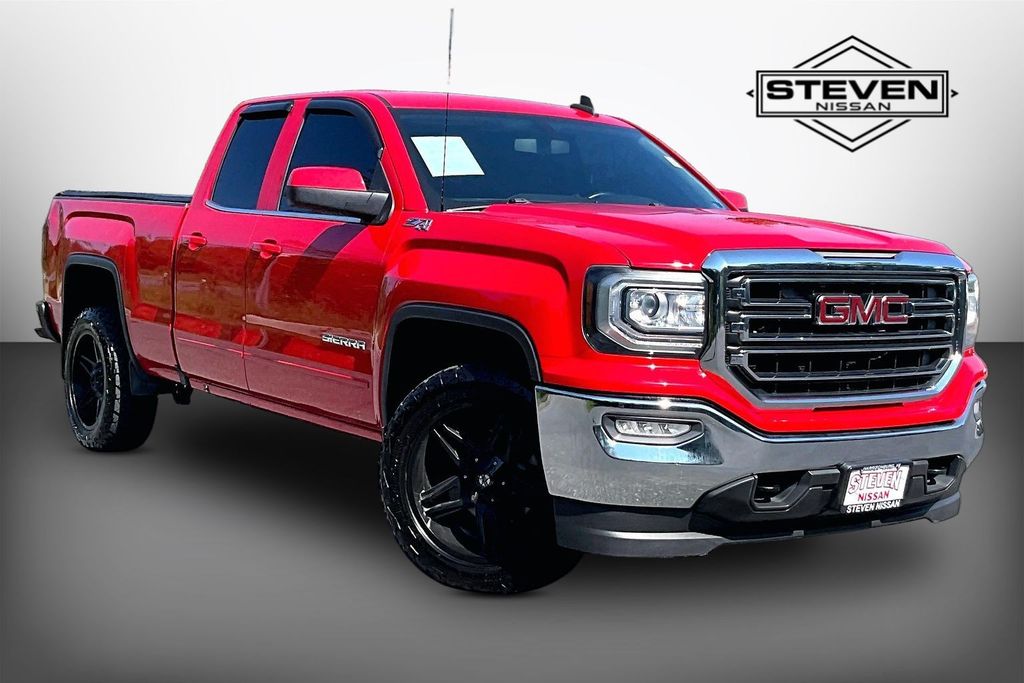 Cardinal Red 2016 GMC Sierra 1500 Pickup Truck Four-Wheel Drive 6-Speed Automatic Overdrive