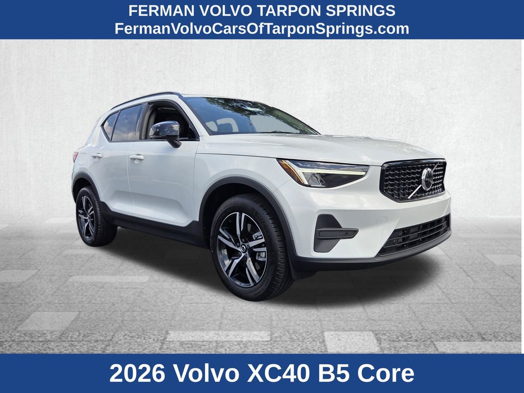 Crystal White 2026 Volvo XC40 SUV / Crossover All-Wheel Drive Automatic