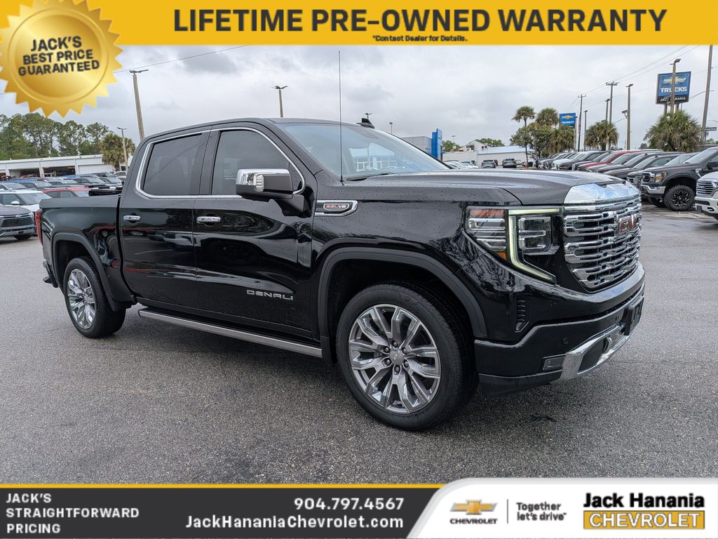 Onyx Black 2022 GMC Sierra 1500 Denali Crew Cab 4WD Pickup Truck Four-Wheel Drive Automatic
