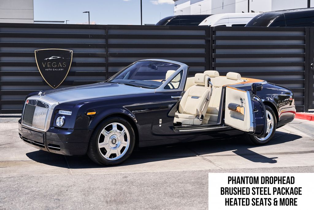 Night Blue Metallic 2009 Rolls-Royce Phantom Drophead Coupe Convertible Convertible Rear-Wheel Drive 6-Speed Automatic Overdrive
