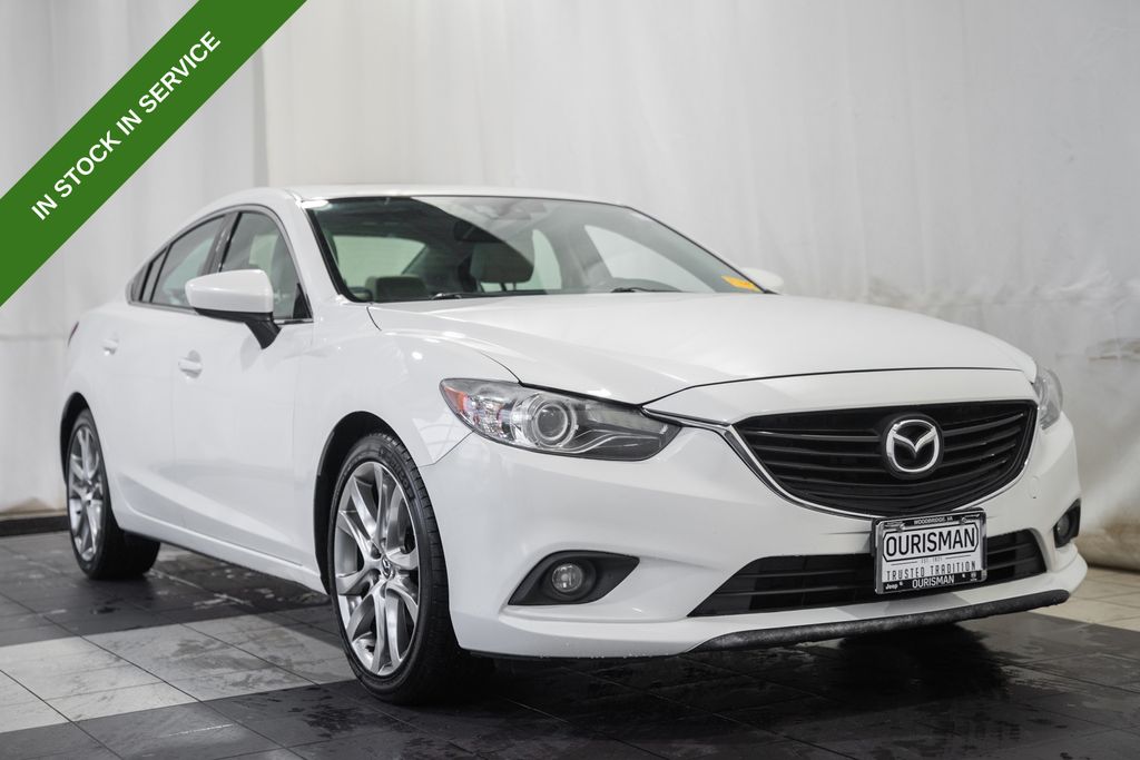 Snowflake White Pearl Mica 2014 Mazda MAZDA6 i Grand Touring Sedan Front-Wheel Drive 6-Speed Automatic