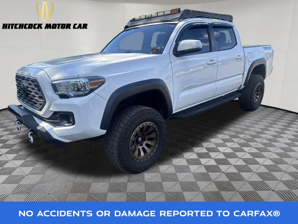 Super White 2021 Toyota Tacoma Pickup Truck Four-Wheel Drive 6-Speed Automatic