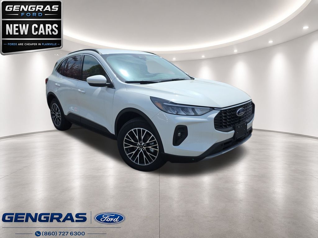 White Metallic 2025 Ford Escape Hybrid Plug-in SUV / Crossover Front-Wheel Drive Continuously Variable Transmission