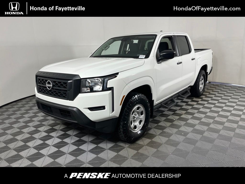 Glacier White 2022 Nissan Frontier Pickup Truck Four-Wheel Drive 9-Speed Automatic