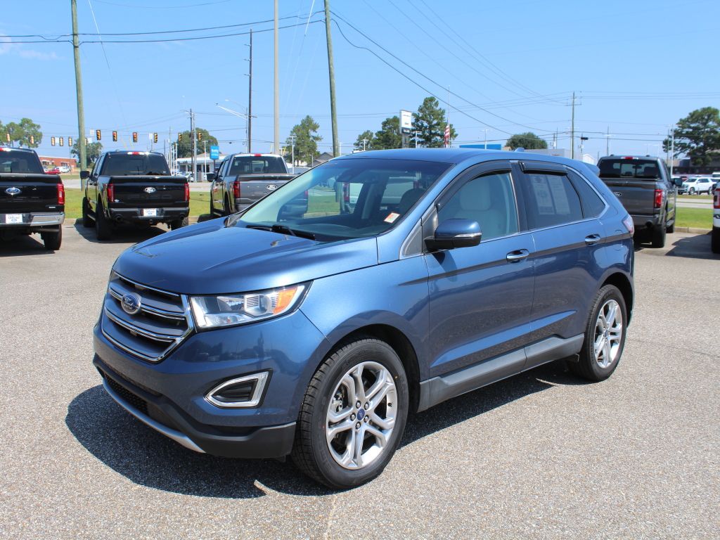 Blue Metallic 2018 Ford Edge SUV / Crossover Front-Wheel Drive 6-Speed Automatic