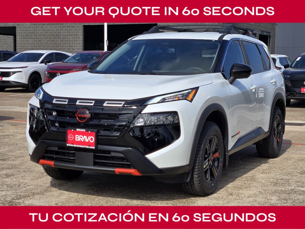 2026 Nissan Rogue Rock Creek White at Bravo Nissan