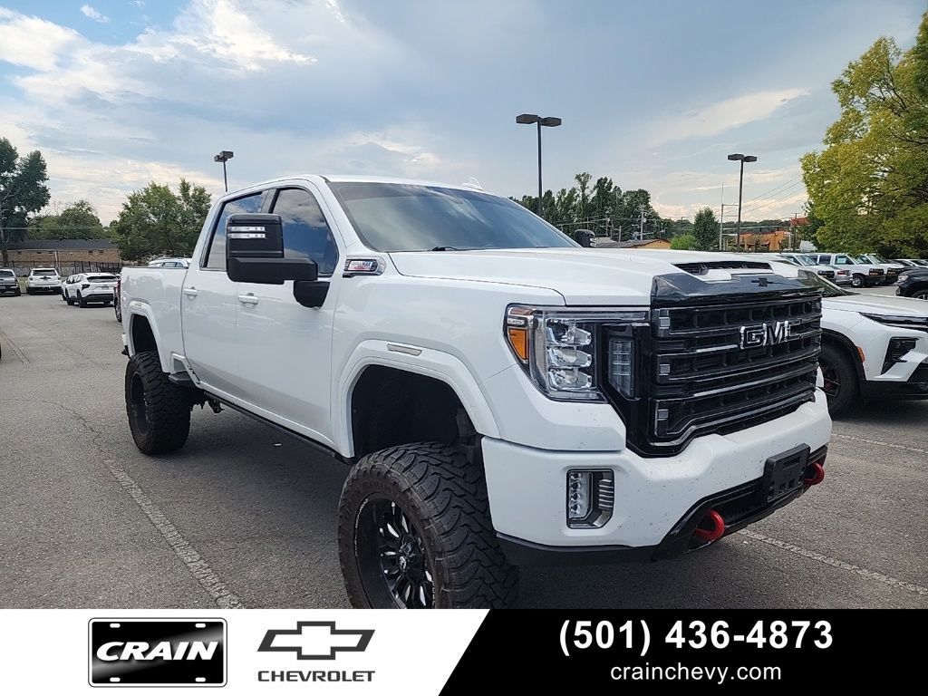 Summit White 2021 GMC Sierra 2500HD Pickup Truck Four-Wheel Drive Automatic