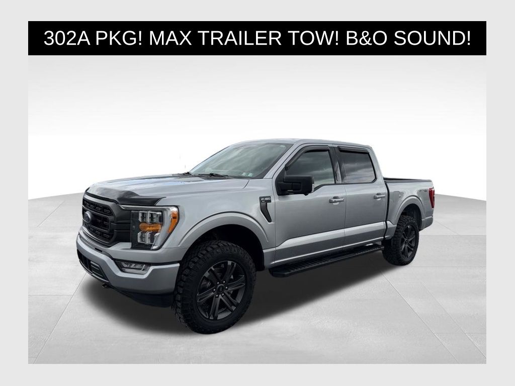 Iconic Silver Metallic 2023 Ford F-150 Pickup Truck Four-Wheel Drive Automatic