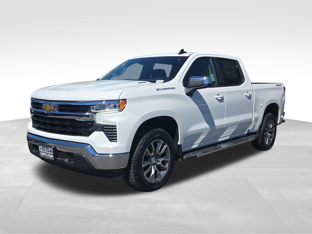 Summit White 2026 Chevrolet Silverado 1500 Pickup Truck Four-Wheel Drive 8-Speed Automatic