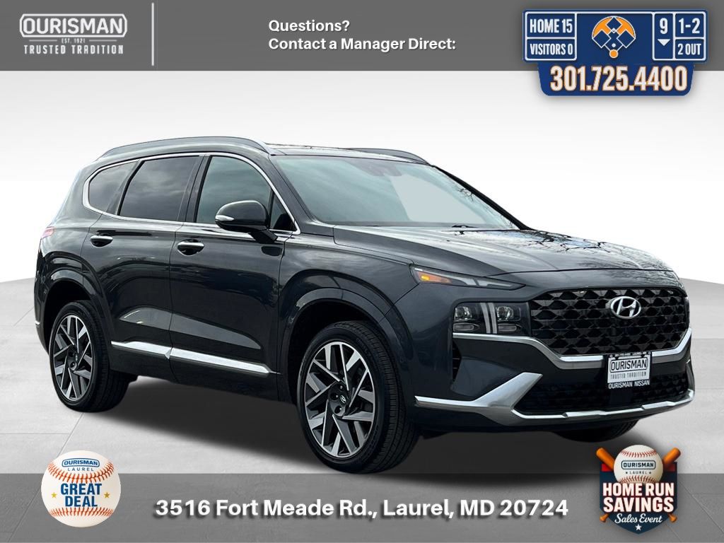 Portofino Gray 2021 Hyundai Santa Fe Ultimate Calligraphy AWD SUV / Crossover Automatic