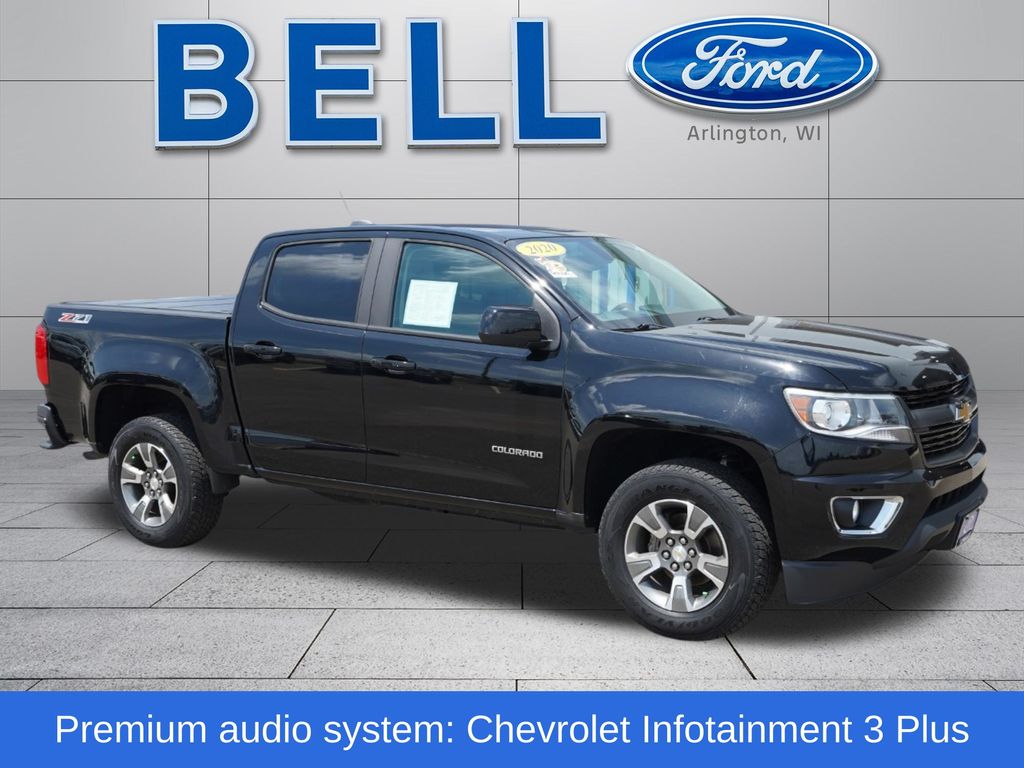 Black 2020 Chevrolet Colorado Pickup Truck Four-Wheel Drive 8-Speed Automatic