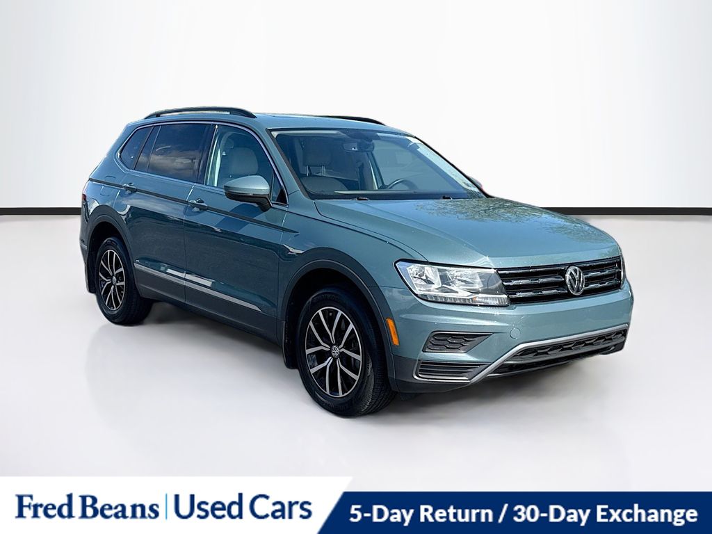 Blue Metallic 2021 Volkswagen Tiguan SE 4Motion SUV / Crossover All-Wheel Drive 8-Speed Automatic