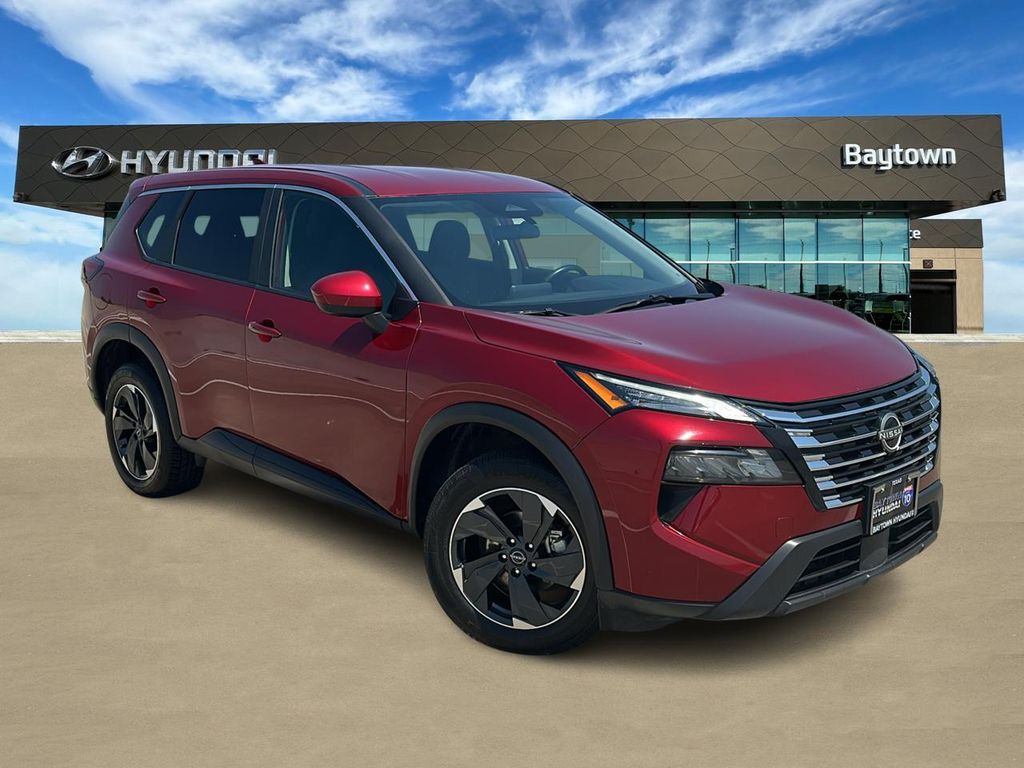 2025 Nissan Rogue SV Red at South Houston Nissan