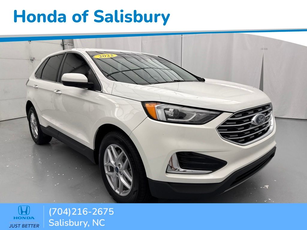 White Metallic 2022 Ford Edge SUV / Crossover All-Wheel Drive 8-Speed Automatic