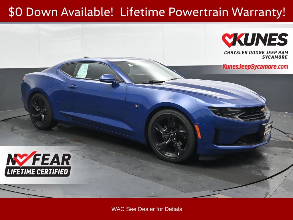 Riverside Blue Metallic 2020 Chevrolet Camaro 1LT Coupe RWD Coupe Rear-Wheel Drive Automatic