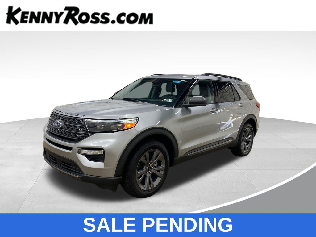 Silver Metallic 2021 Ford Explorer SUV / Crossover All-Wheel Drive Automatic