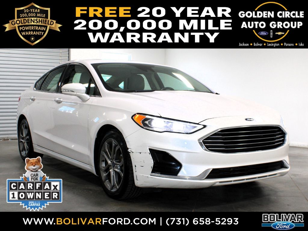 White Platinum Metallic Tri-Coat 2020 Ford Fusion Sedan Front-Wheel Drive 6-Speed Automatic