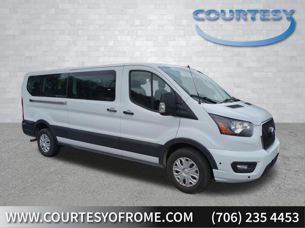 Oxford White 2024 Ford Transit Passenger Van Rear-Wheel Drive