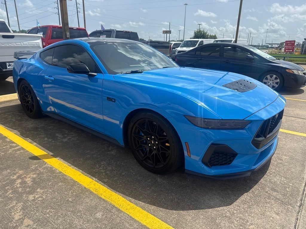 Grabber Blue Metallic 2024 Ford Mustang Coupe Rear-Wheel Drive 6-Speed Manual