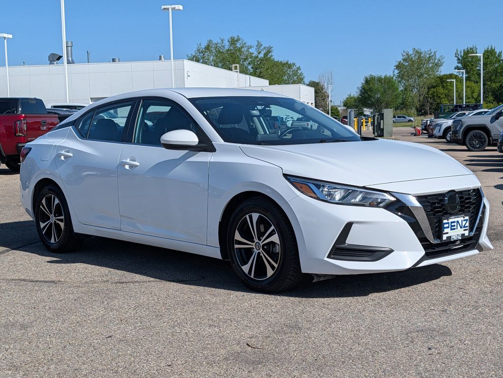 White (Fresh Powder) 2022 Nissan Sentra SV FWD Sedan Front-Wheel Drive Continuously Variable Transmission