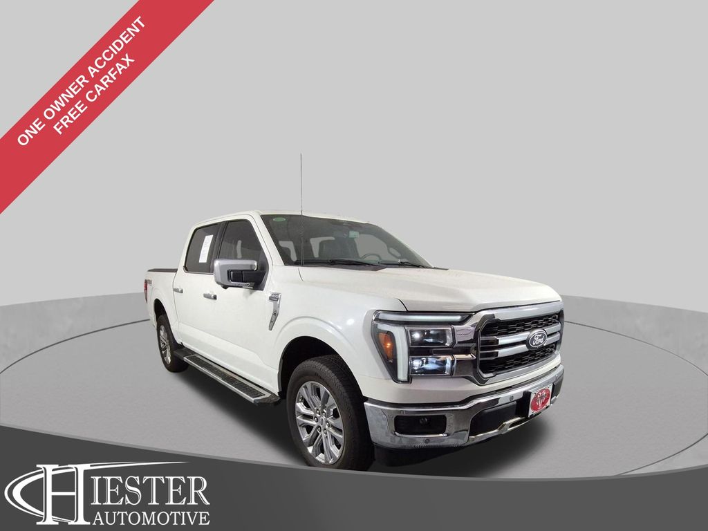 White Metallic 2025 Ford F-150 Pickup Truck Four-Wheel Drive Automatic