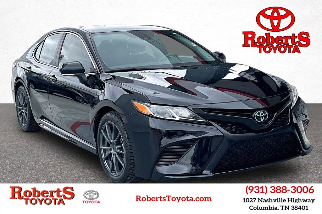 Midnight Black Metallic 2019 Toyota Camry SE FWD Sedan Front-Wheel Drive 8-Speed Automatic
