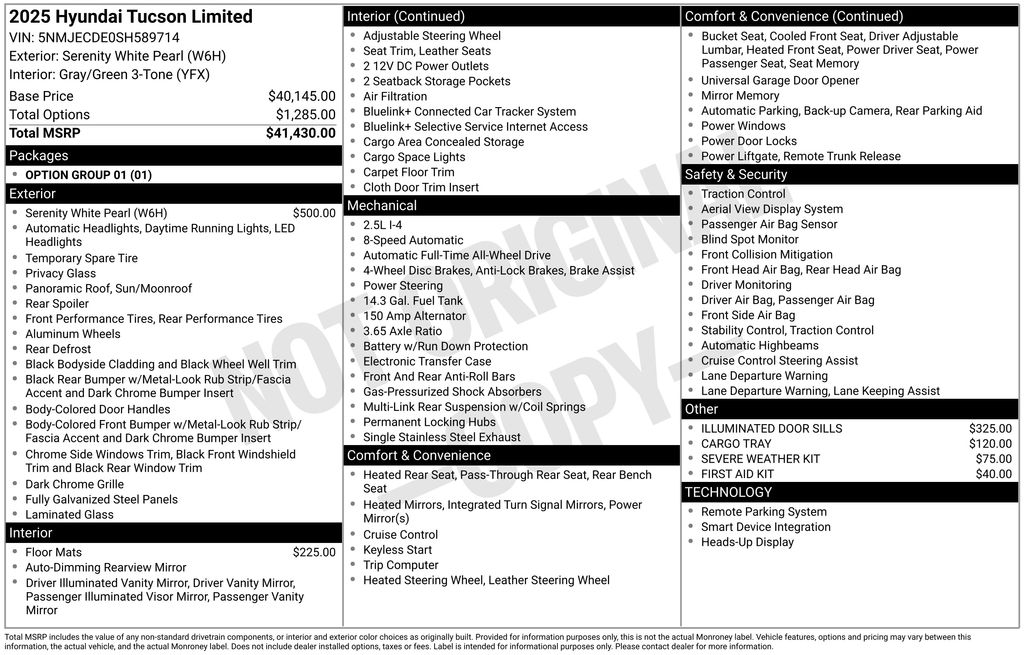 Tucson Limited