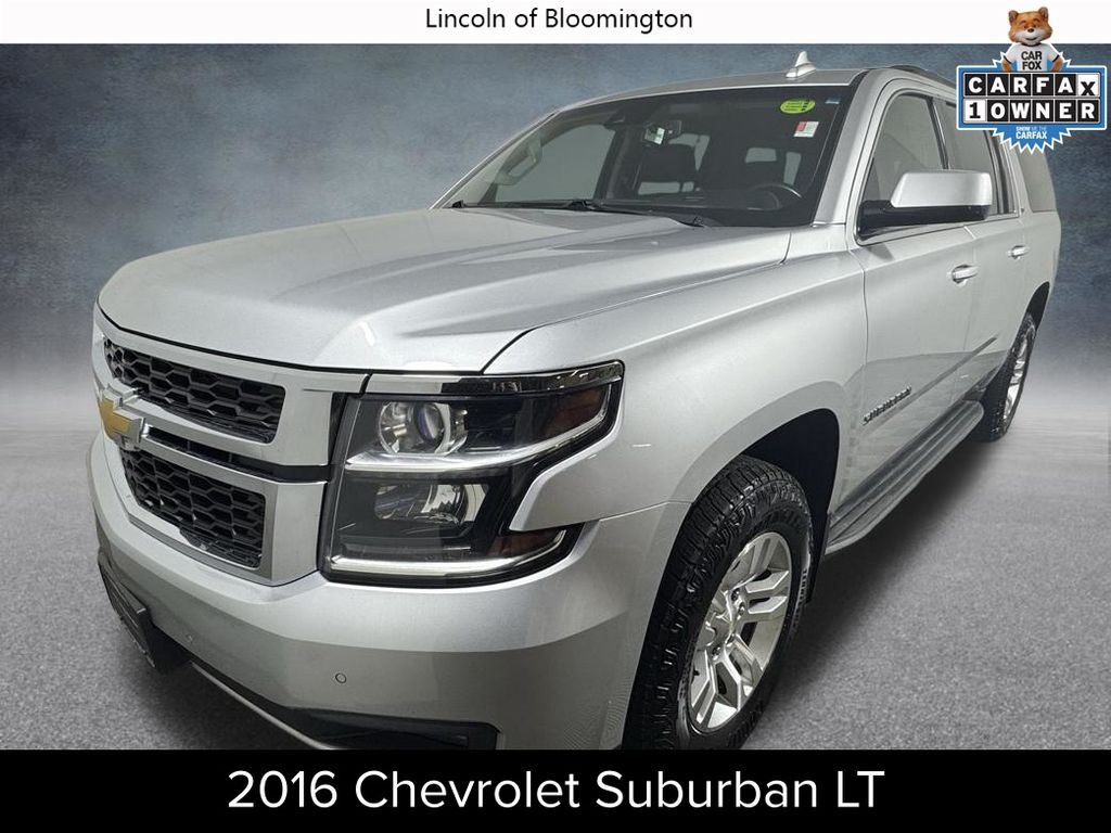 Silver Ice Metallic 2016 Chevrolet Suburban 1500 LT 4WD SUV / Crossover Four-Wheel Drive 6-Speed Automatic Overdrive