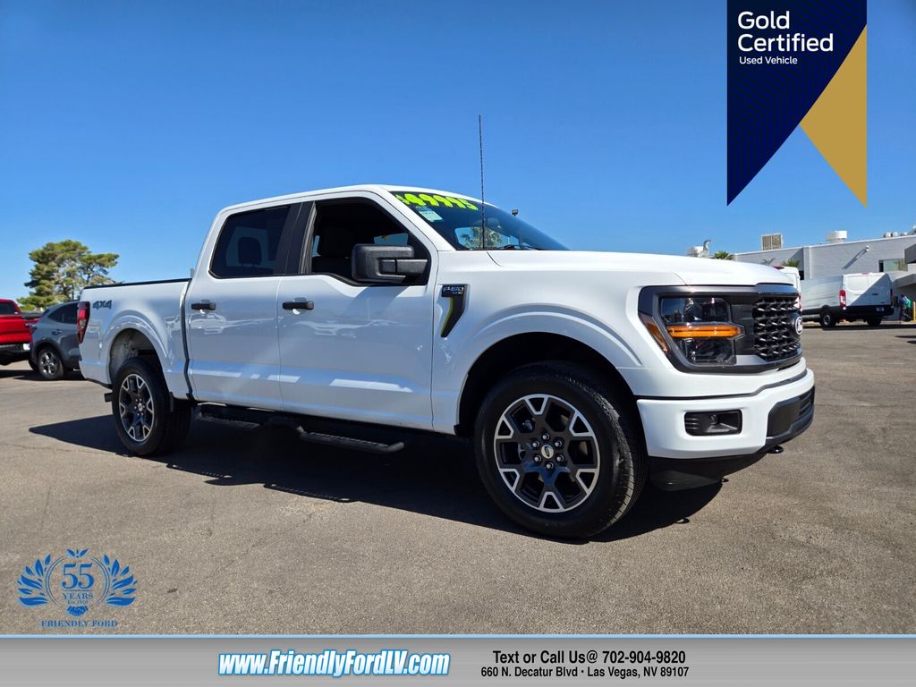 Oxford White 2024 Ford F-150 STX SuperCrew 4WD Pickup Truck Four-Wheel Drive Automatic