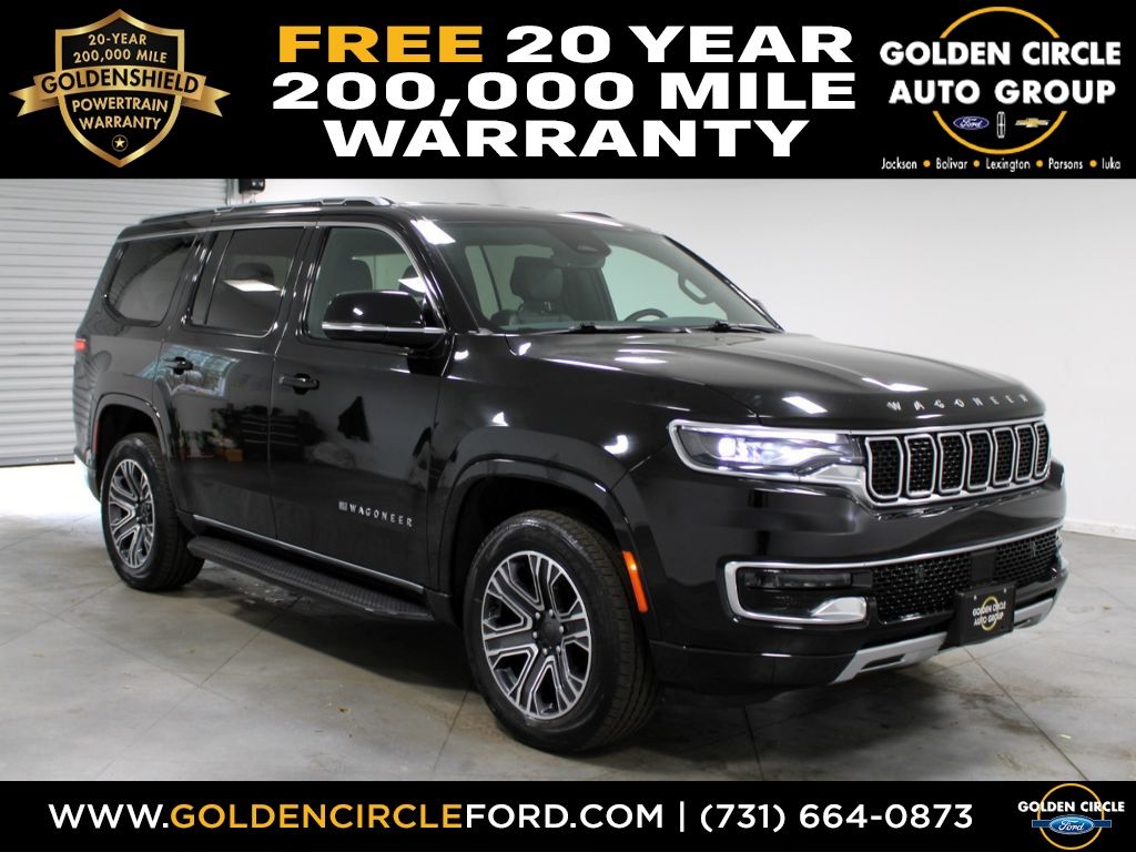 Diamond Black Crystal Pearlcoat 2024 Jeep Wagoneer SUV / Crossover Four-Wheel Drive 8-Speed Automatic