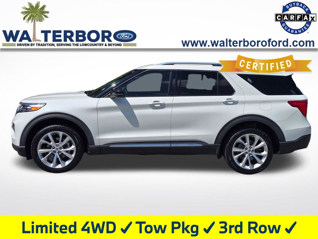 2022 Ford Explorer Platinum White at Stokes Volkswagen