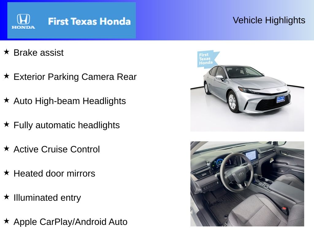 Used Car 2025 Toyota Camry  Le For Sale Under $30,000 In Austin, Texas