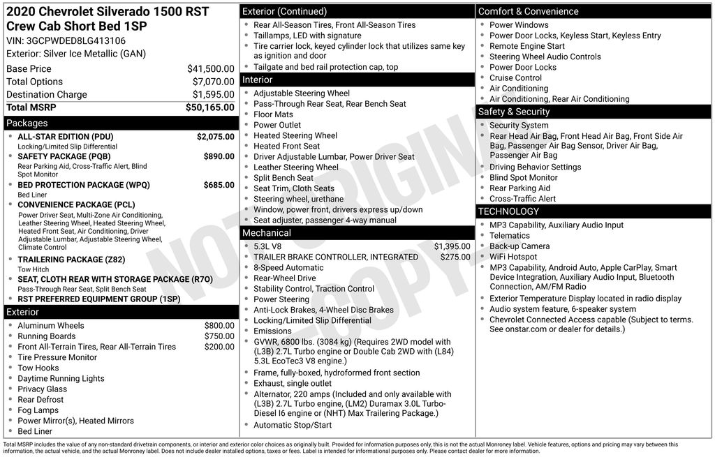 Used 2020 Chevrolet Silverado 1500 Truck