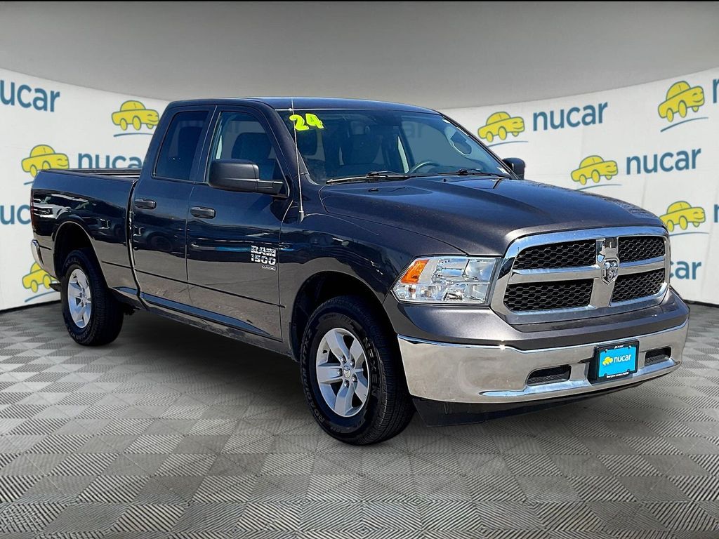 Gray 2024 RAM 1500 Classic SLT Quad Cab 4WD Pickup Truck Four-Wheel Drive 8-Speed Automatic
