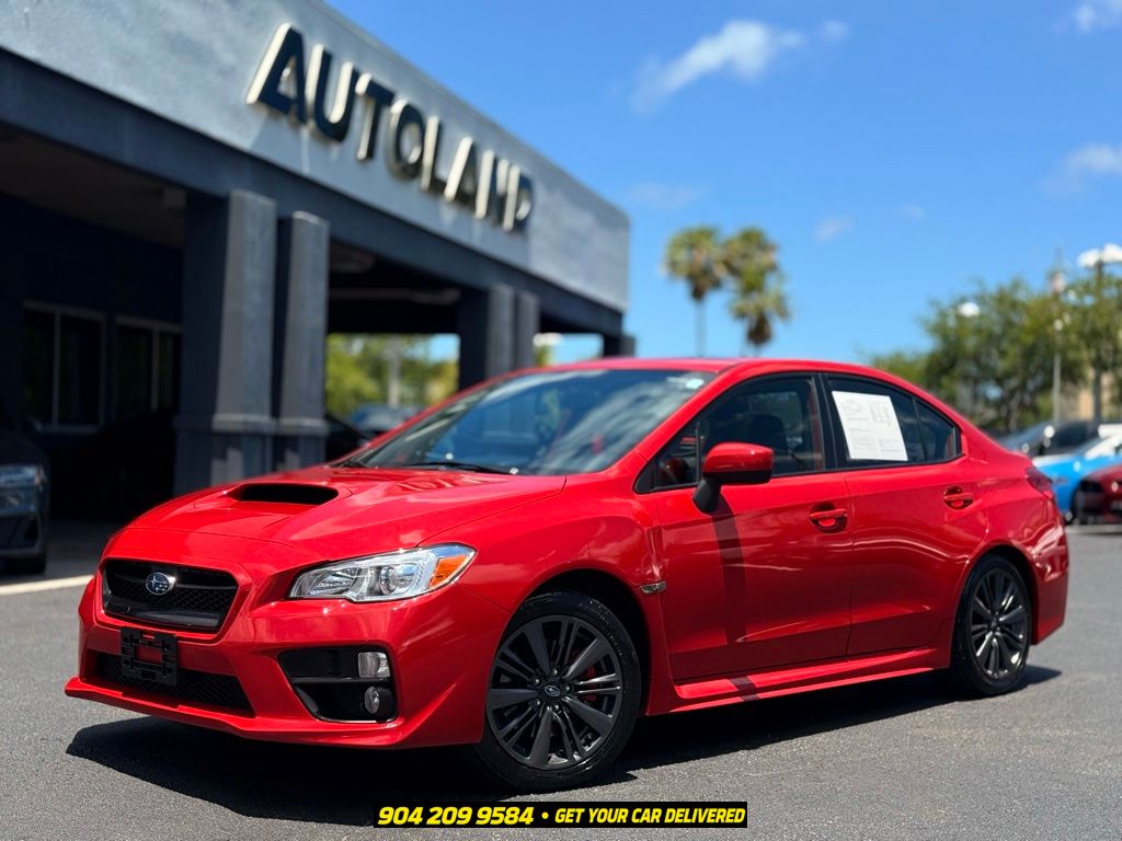 Lightning Red 2015 Subaru WRX Sedan All-Wheel Drive 