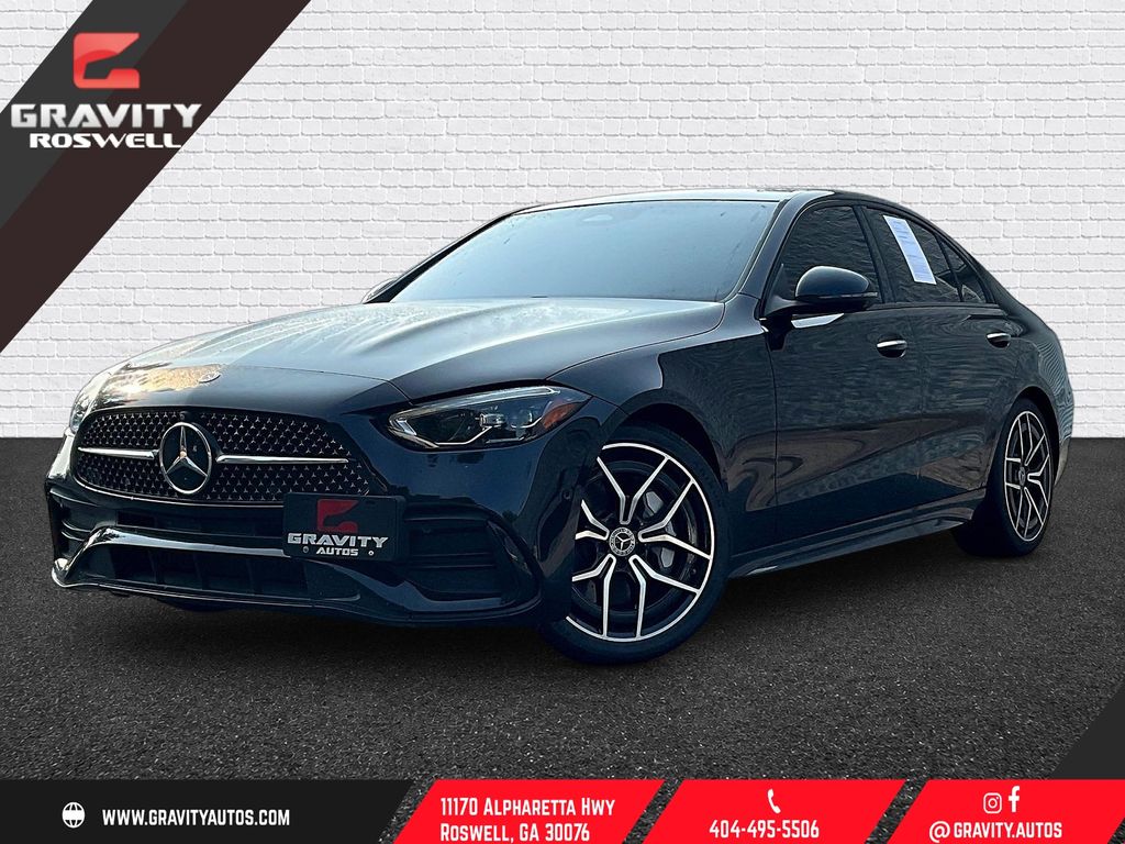 Obsidian Black Metallic 2023 Mercedes-Benz C-Class Sedan Rear-Wheel Drive 9-Speed Automatic