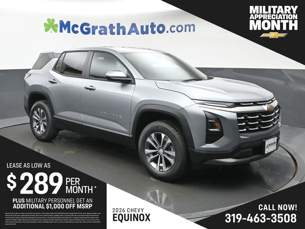 Sterling Gray Metallic 2026 Chevrolet Equinox LT AWD SUV / Crossover Four-Wheel Drive 8-Speed Automatic