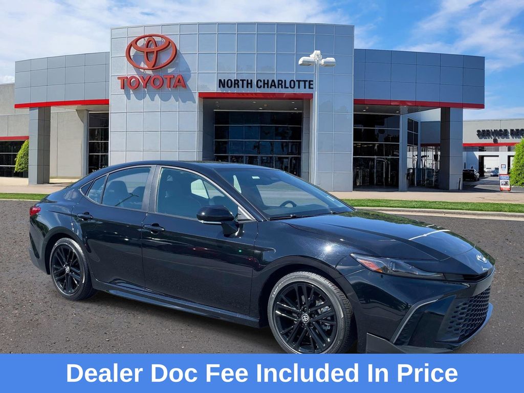 Midnight Black Metallic 2025 Toyota Camry Sedan Front-Wheel Drive Continuously Variable Transmission