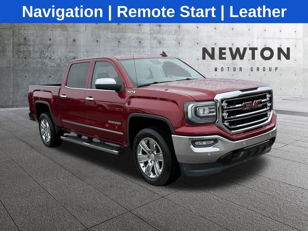 Red Quartz Tintcoat 2018 GMC Sierra 1500 SLT Crew Cab 4WD Pickup Truck Four-Wheel Drive 8-Speed Automatic Overdrive