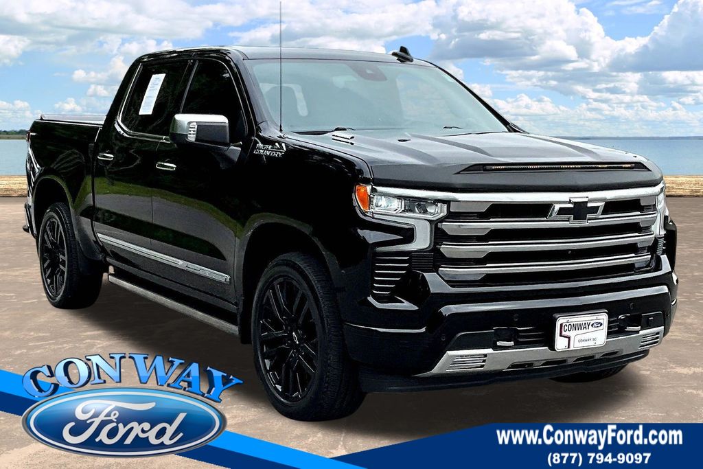 Black 2023 Chevrolet Silverado 1500 Pickup Truck Four-Wheel Drive Automatic