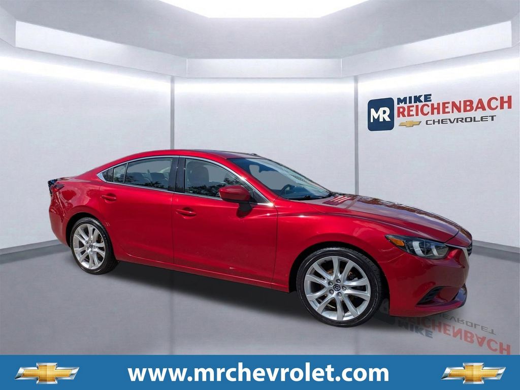 Soul Red Metallic 2016 Mazda MAZDA6 i Touring Sedan Front-Wheel Drive 6-Speed Automatic