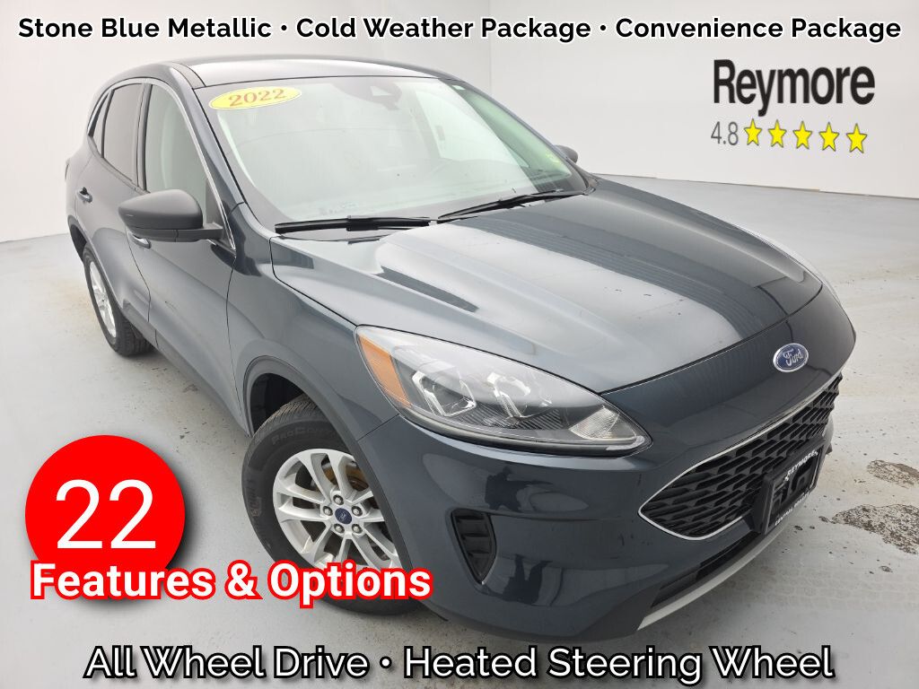 Blue Metallic 2022 Ford Escape SUV / Crossover All-Wheel Drive 8-Speed Automatic