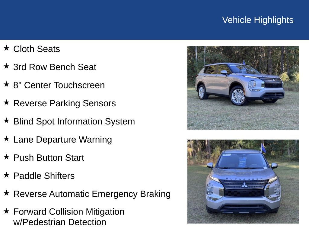 2022 Mitsubishi Outlander ES 2.5 2WD
