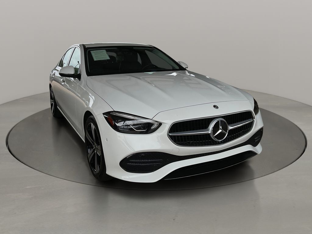 Polar White 2025 Mercedes-Benz C-Class Sedan Rear-Wheel Drive 9-Speed Automatic