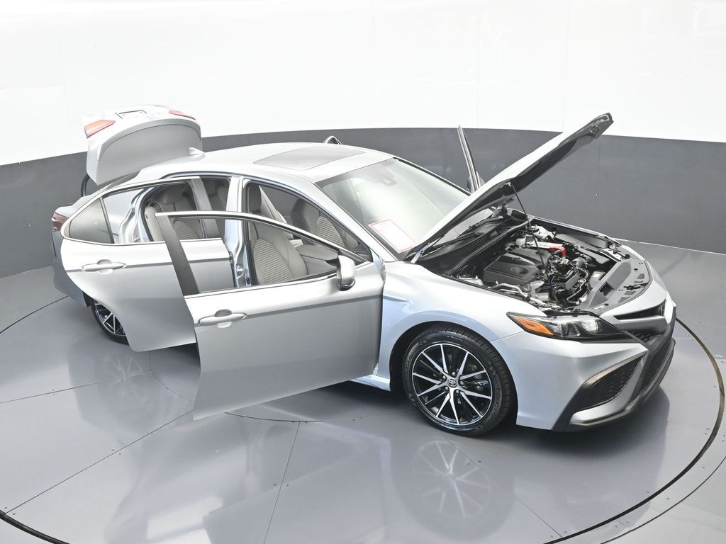 Used 2021 Celestial Silver Metallic Toyota SE image 67